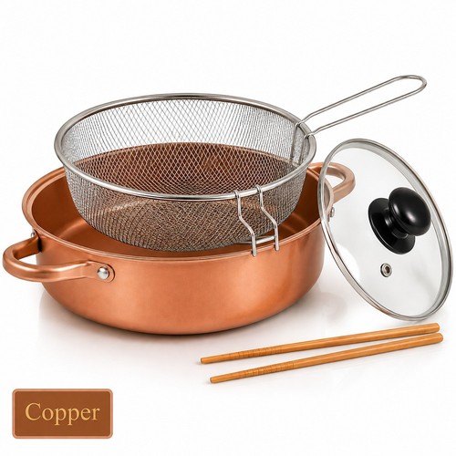 Non stick chip pan deep - pan,