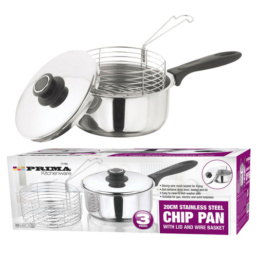Prima 20cm chip pan deep - deep, fryer